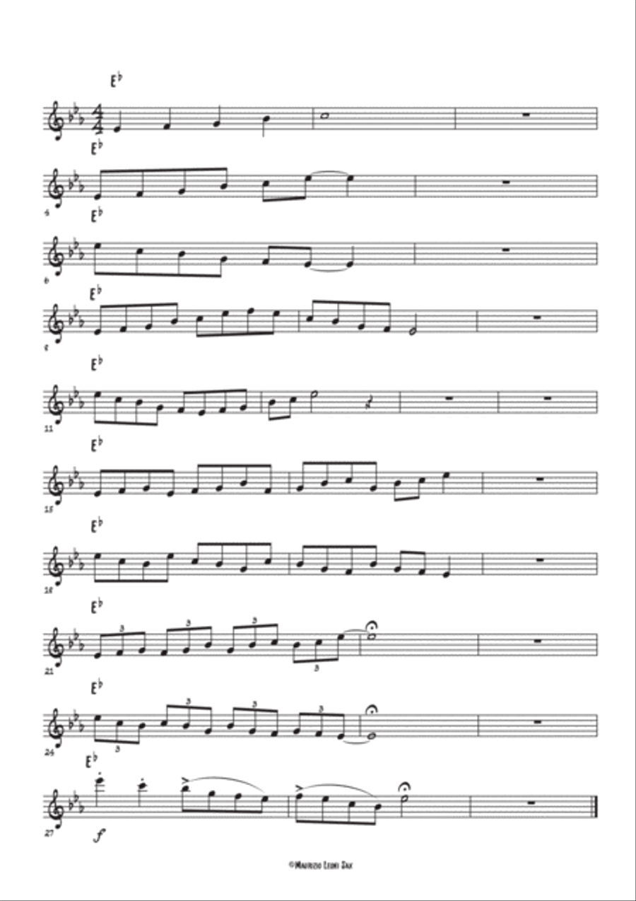 Le Scale Pentatoniche Maggiori Per Tutti i Sassofoni Alto Saxophone scores gallery preview page 5