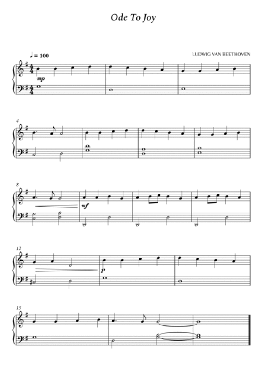 10 Music For Piano Easy - For Beginners and Intermediates Voice scores gallery preview page 5