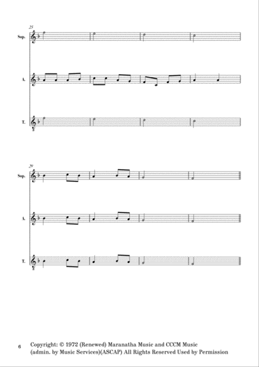 Seek Ye First 3-Part scores gallery preview page 6