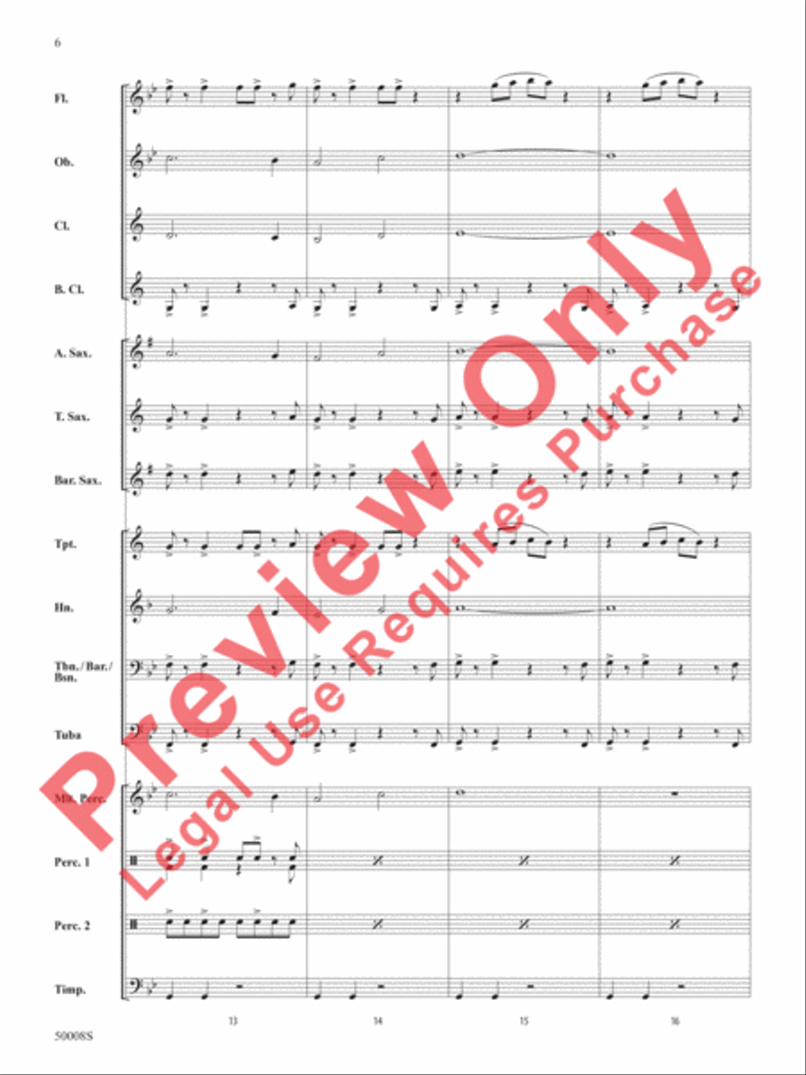 Galactic Nature Concert Band scores gallery preview page 7