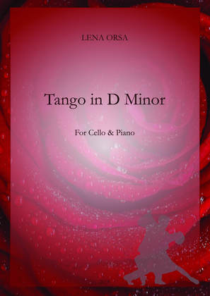 Book cover for Tango in D minor for cello and piano
