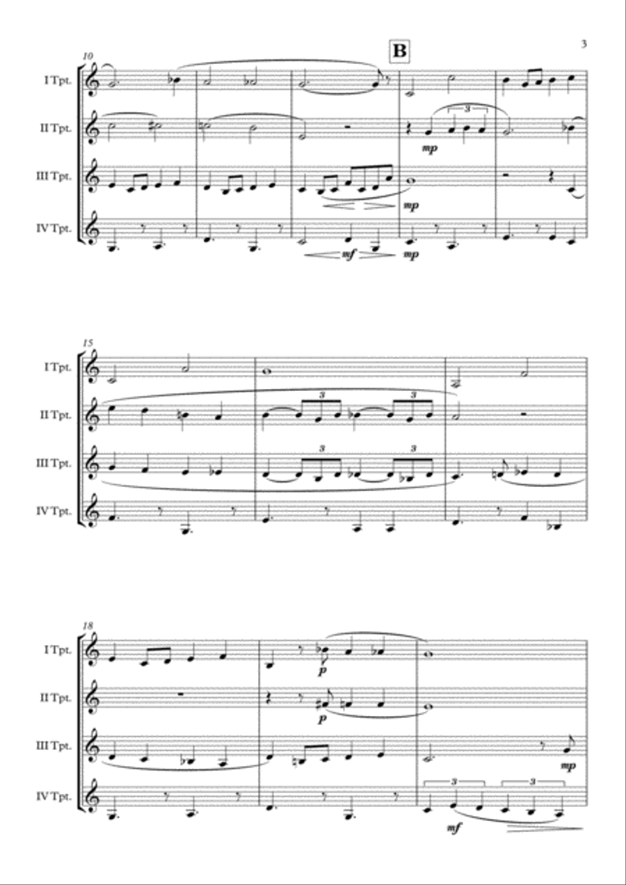 Over The Rainbow (from The Wizard Of Oz) Brass Quartet scores gallery preview page 4