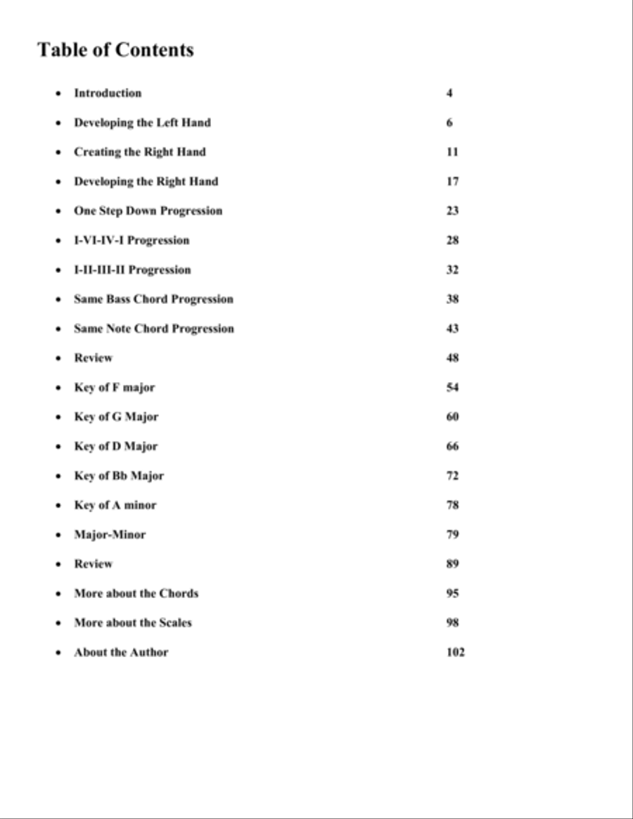 Piano Improvisation, Complete Guide Piano Method scores gallery preview page 3