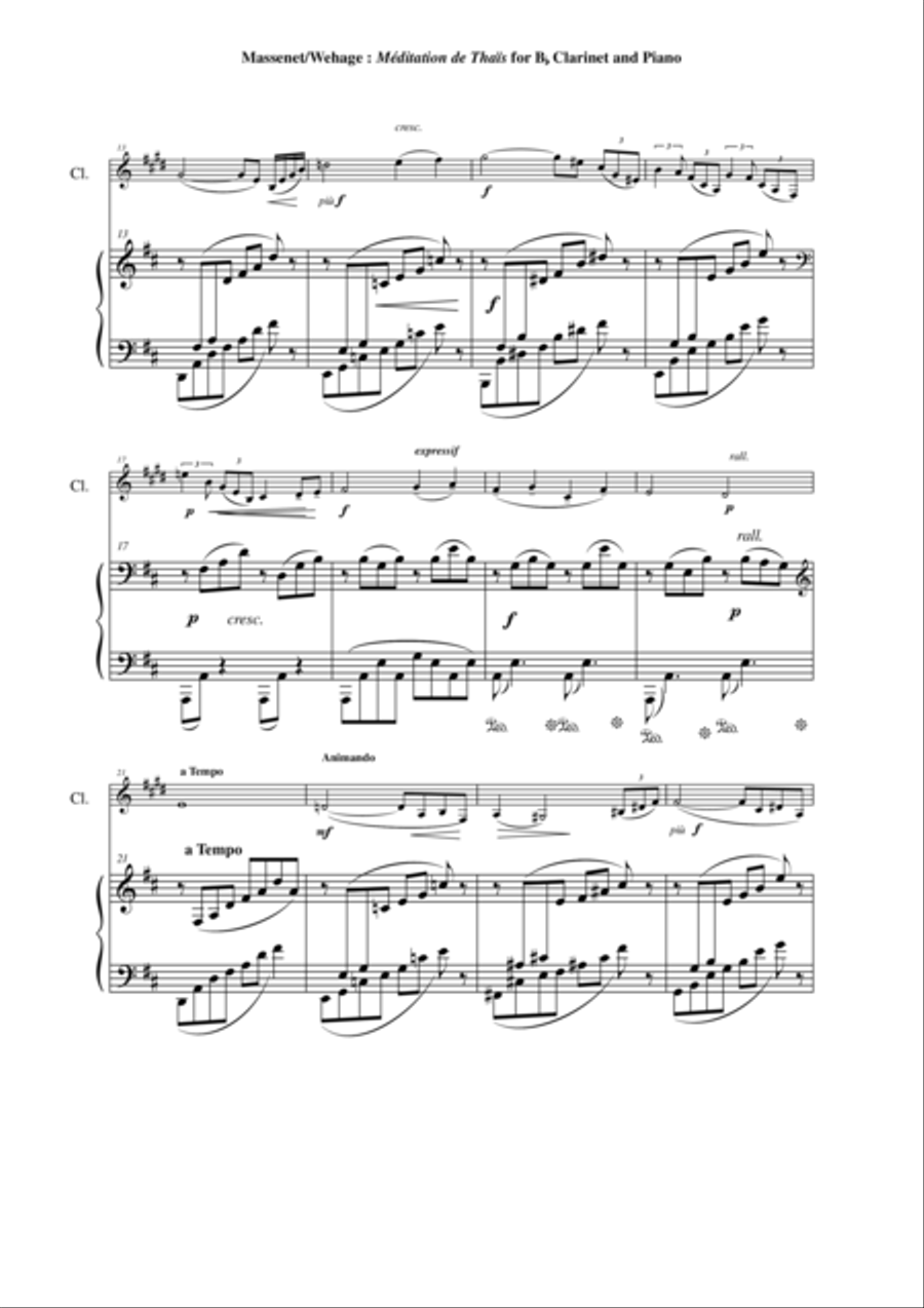 Jules Massenet: Meditation from 
