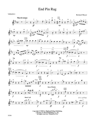 End Pin Rag (Cello and Bass Section Feature): 1st Violin