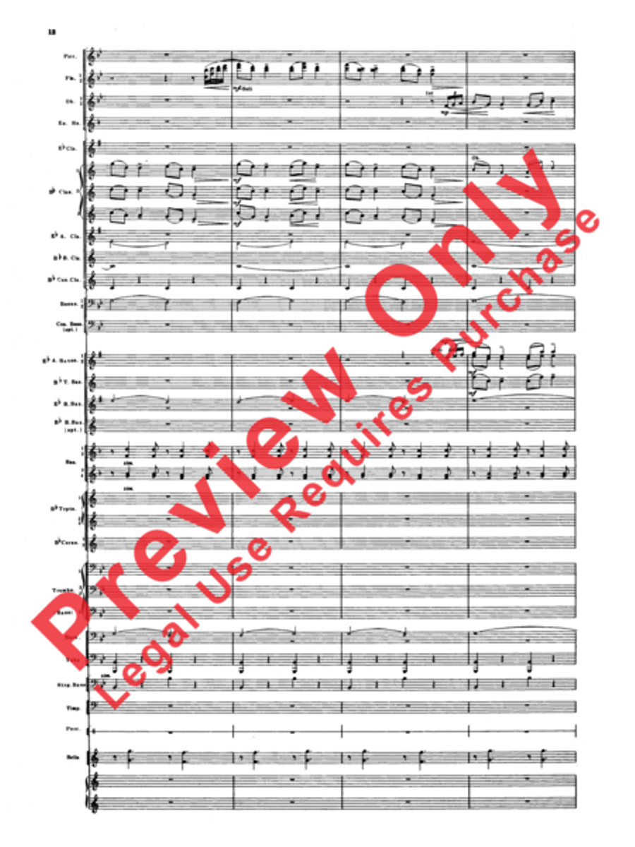 Armenian Dances, Part 1 Concert Band scores gallery preview page 13