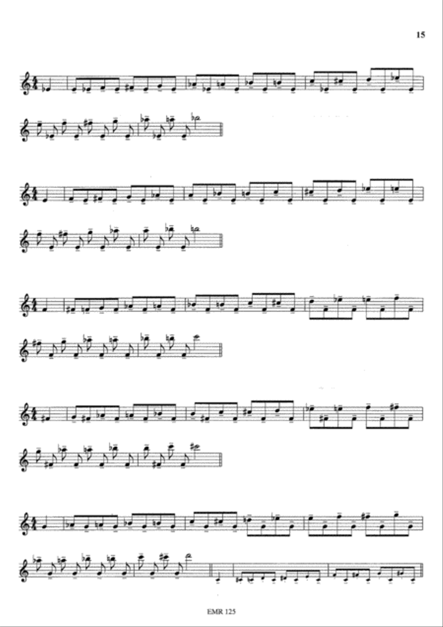 Einblasubungen / Mise en train / Warm-ups Horn scores gallery preview page 8