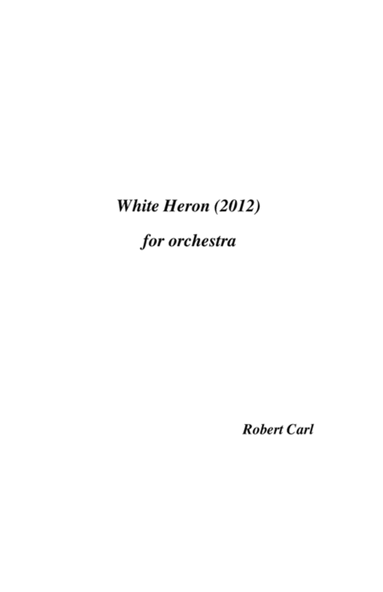 [Carl] White Heron