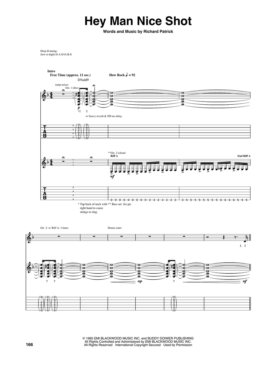 Hey Man Nice Shot Acoustic Guitar scores gallery preview page 1