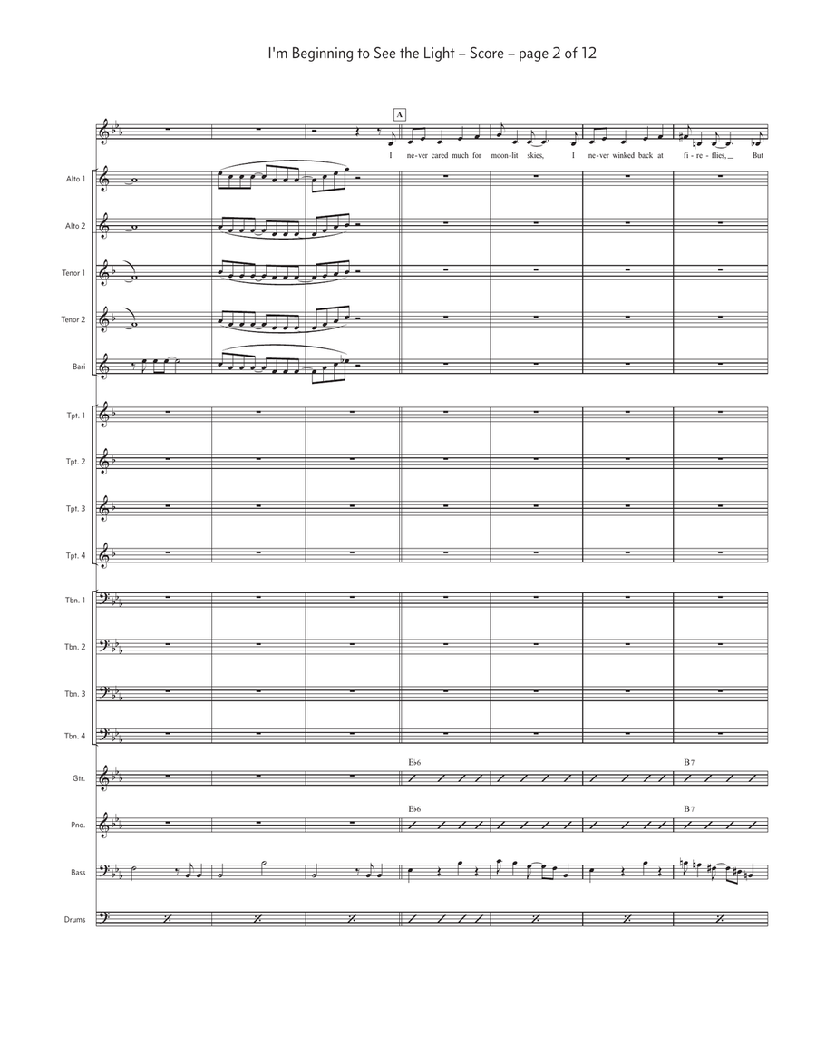 I'm Beginning To See The Light Jazz Ensemble scores gallery preview page 2