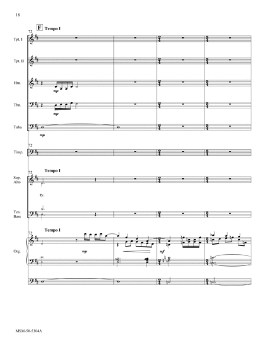 Holy, Holy, Holy (Brass Version Score) Choir scores gallery preview page 8