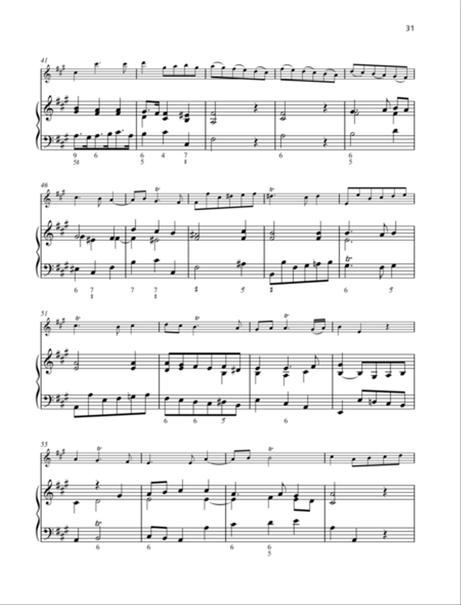 Sonata A major Flute Solo scores gallery preview page 3