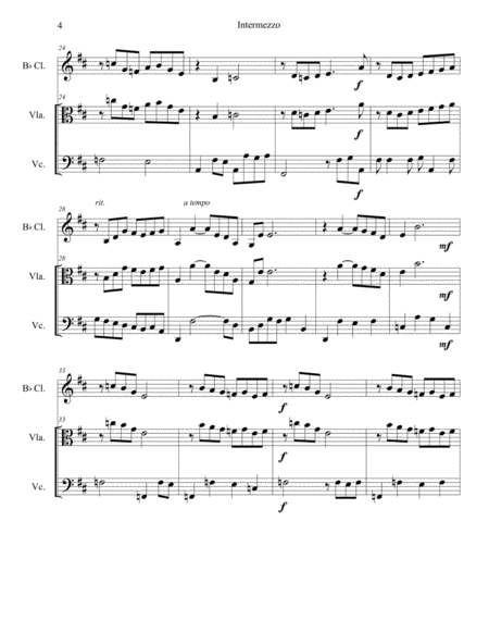 Intermezzo for Viola and Cello - Clarinet and Cello