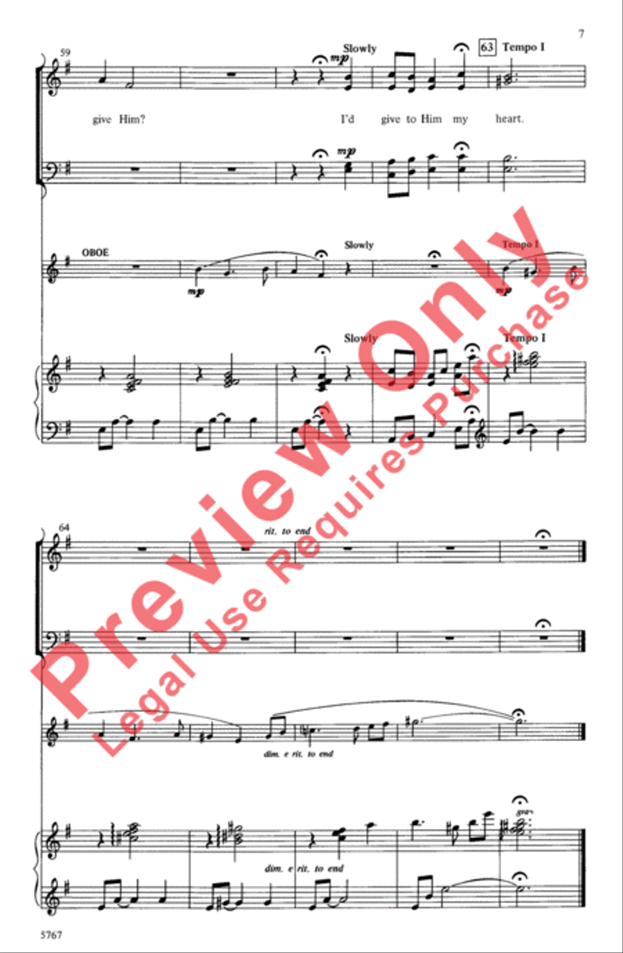 Winter Carol Winter Carol 4-Part scores gallery preview page 7