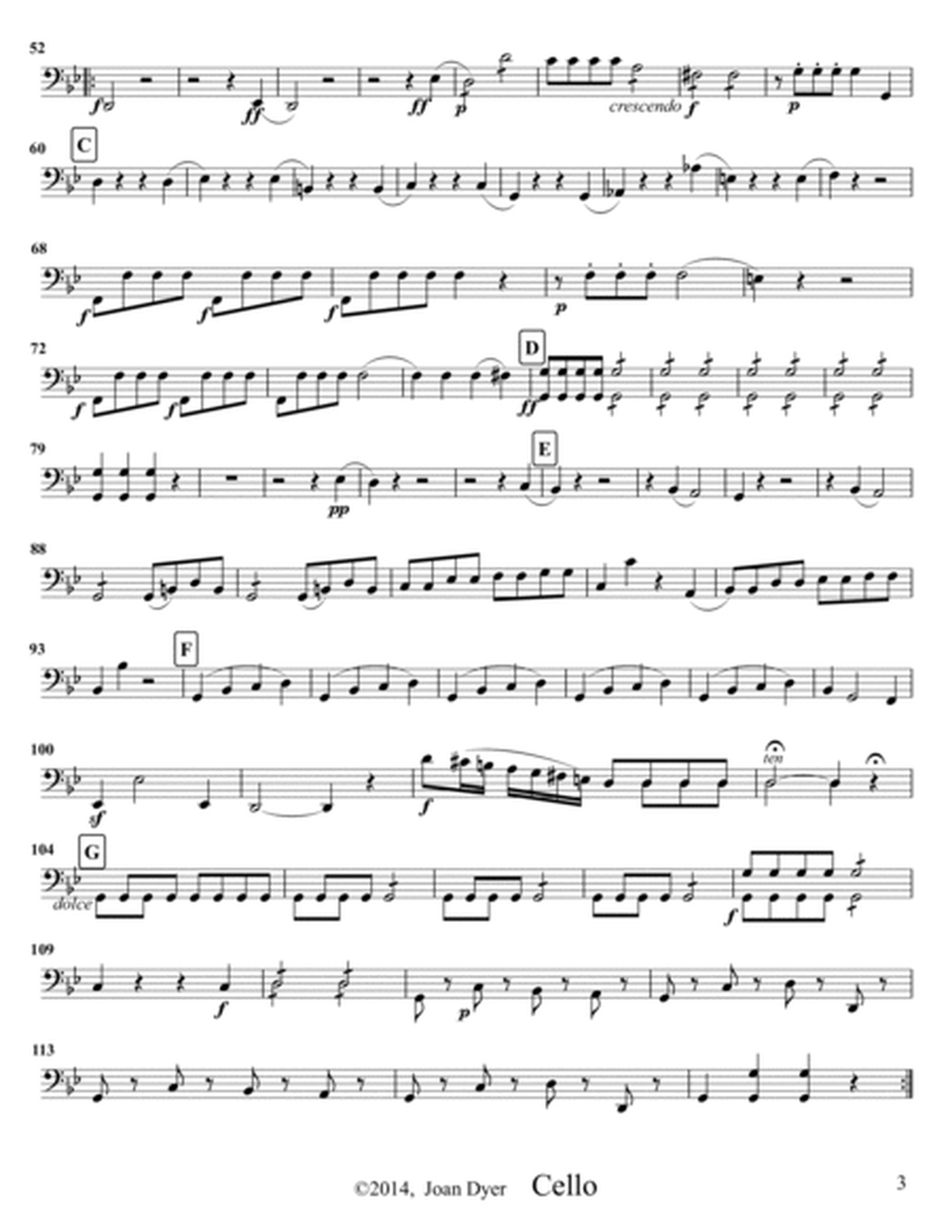 String Quartet in g minor, G.194, cello