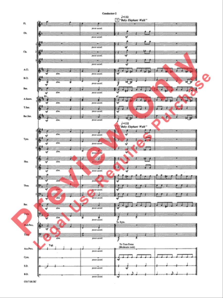 Mancini Magic Concert Band scores gallery preview page 5