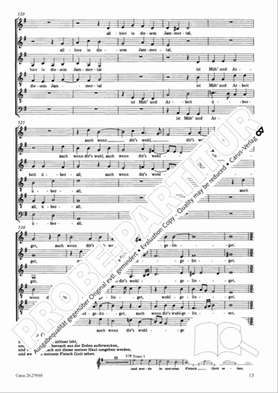 Musikalische Exequien I-III Choir scores gallery preview page 14