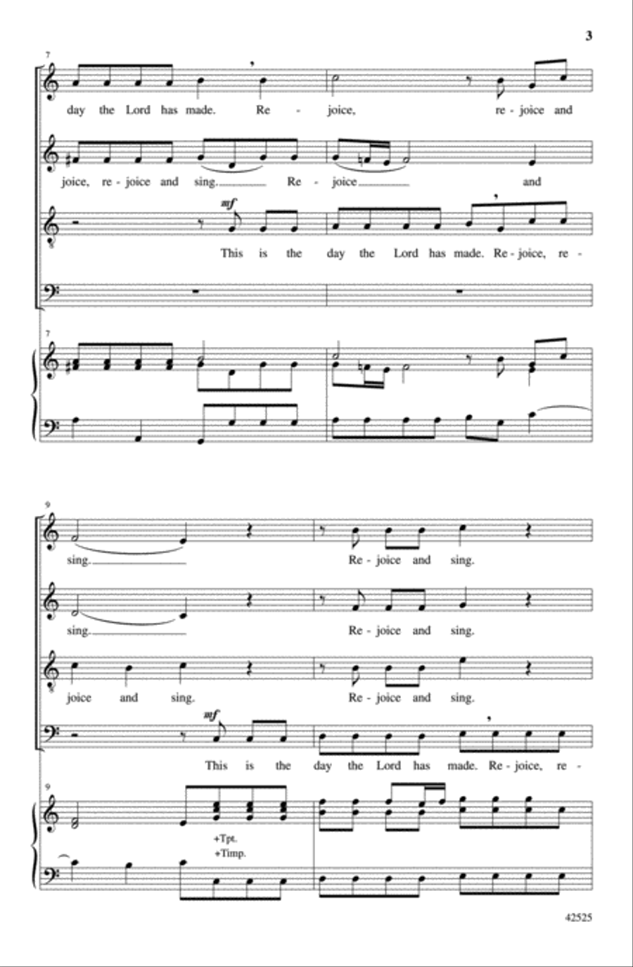 This Is the Day the Lord Has Made 4-Part scores gallery preview page 2