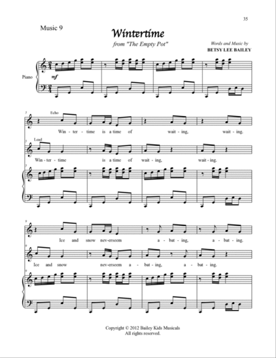The Empty Pot - Score Part 2 Voice scores gallery preview page 3