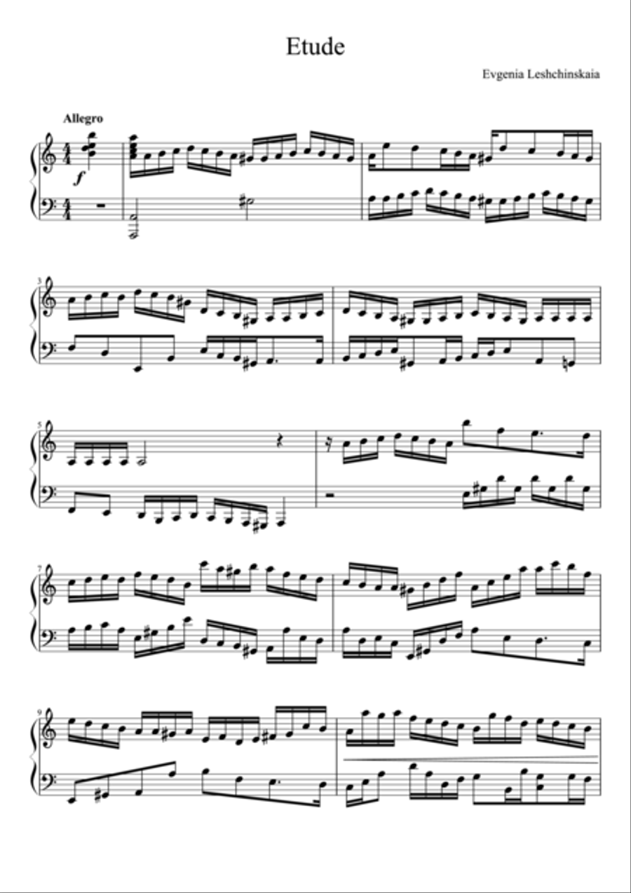 Etude Piano Method scores gallery preview page 1