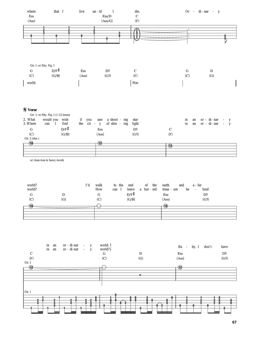 Ordinary World Ordinary World Acoustic Guitar scores gallery preview page 2