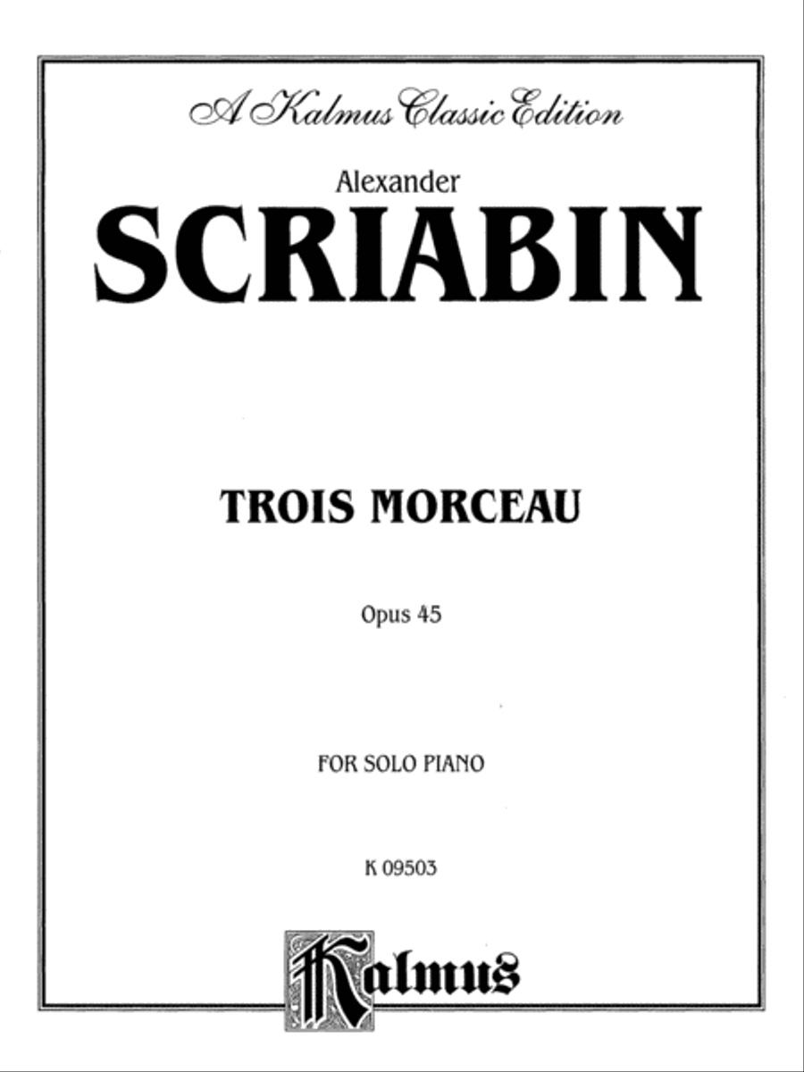 Trois Morceau Op.45 Piano Solo scores gallery preview page 2