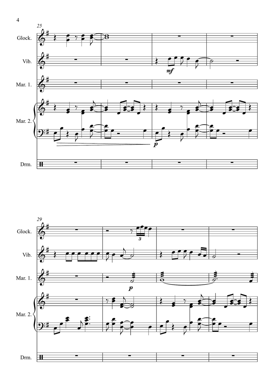 Shallow Shallow Percussion Ensemble scores gallery preview page 6