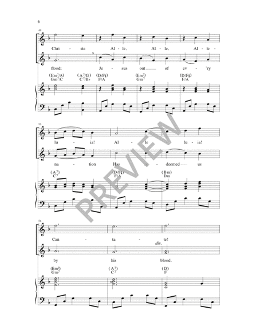 Alleluia, All the Ages 3-Part scores gallery preview page 6