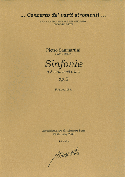 Sinfonie op.2 (Firenze, 1688)