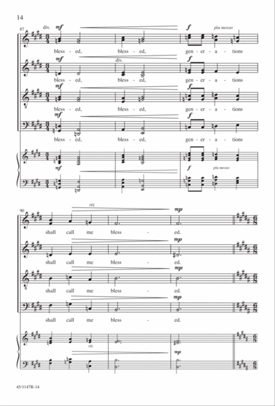 Magnificat Magnificat Divisi scores gallery preview page 15