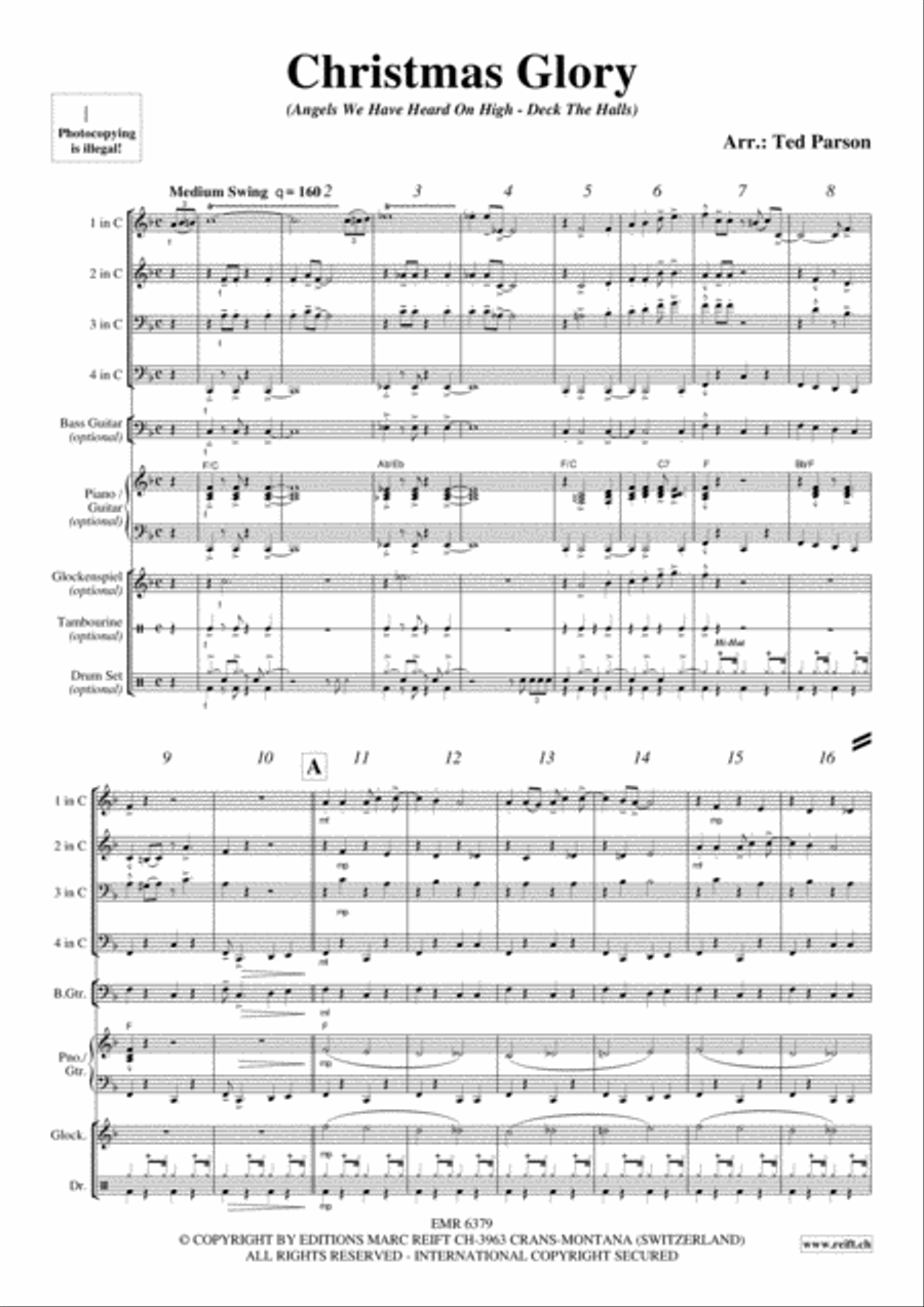 Christmas Glory Brass Ensemble scores gallery preview page 4