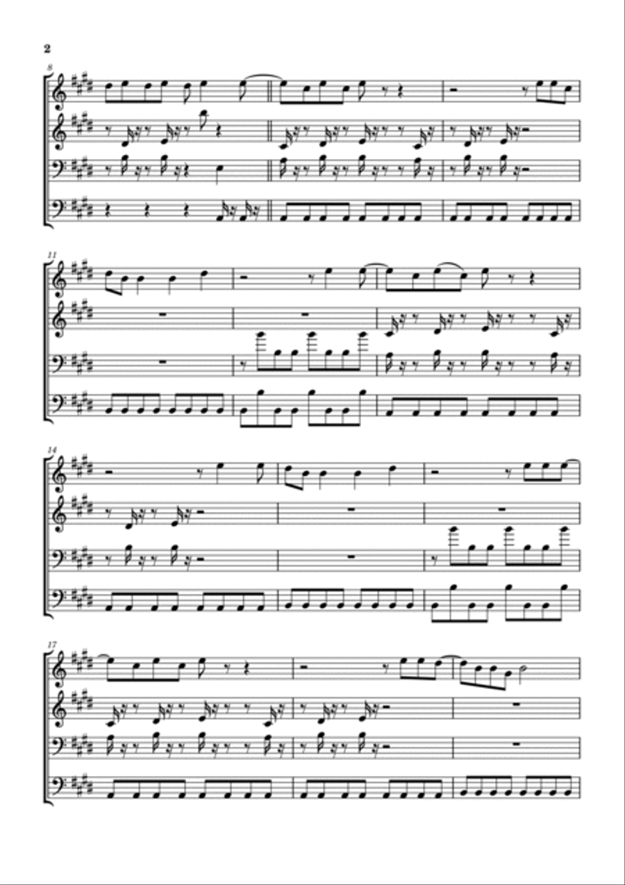 Talk To Ya Later Brass Ensemble scores gallery preview page 3