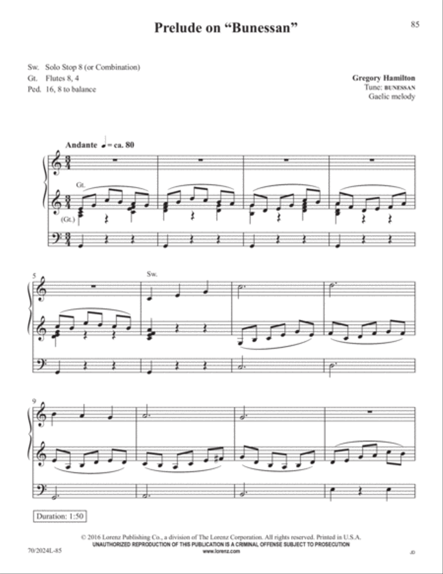 The Sacred Organ Library, Vol. 1 Organ Solo scores gallery preview page 39