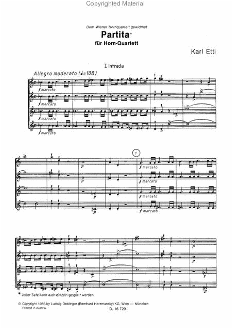 Partita Partita Horn scores gallery preview page 2