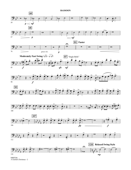 A Gleeful Christmas - Bassoon