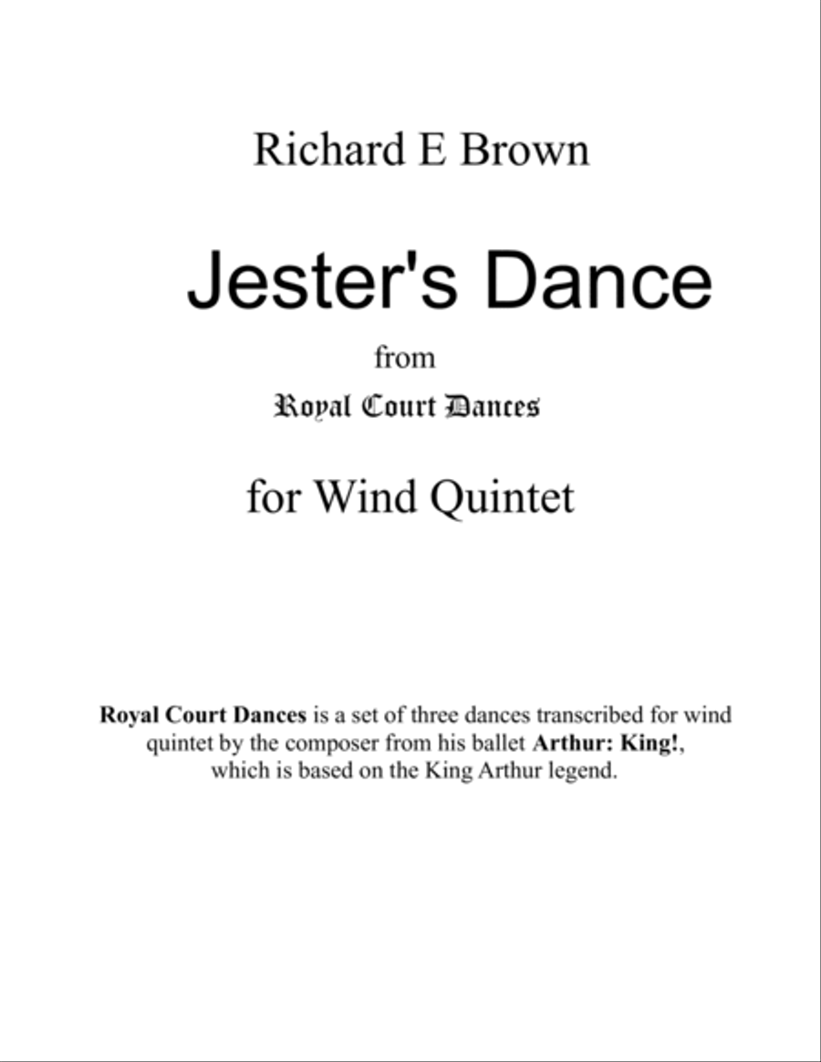 Jester's Dance - Wind Quintet image number null