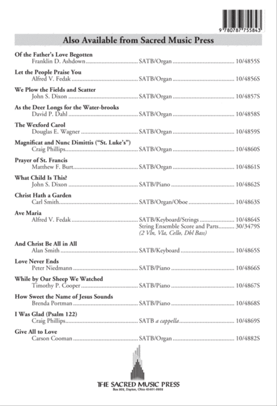 And Christ Be All in All 3-Part scores gallery preview page 8