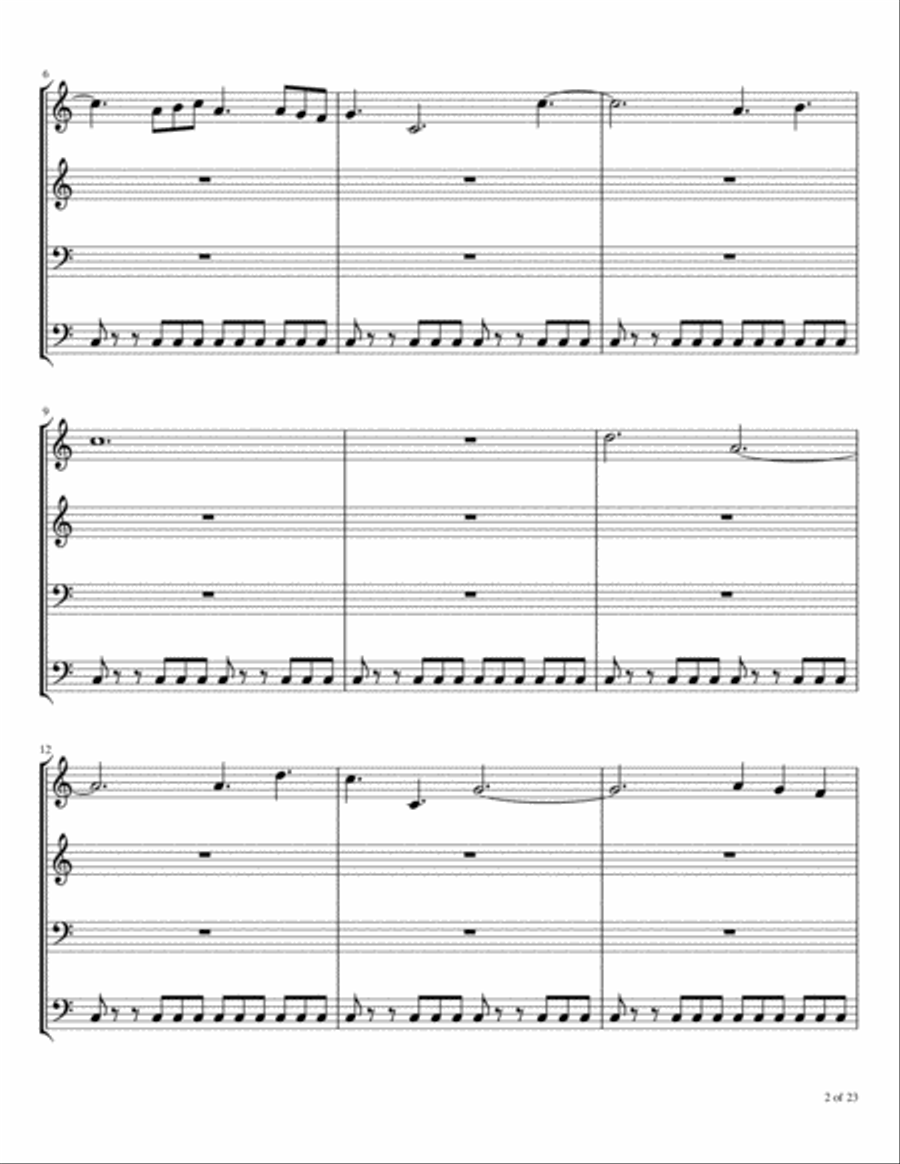 Quartet #9 Brass Ensemble scores gallery preview page 3