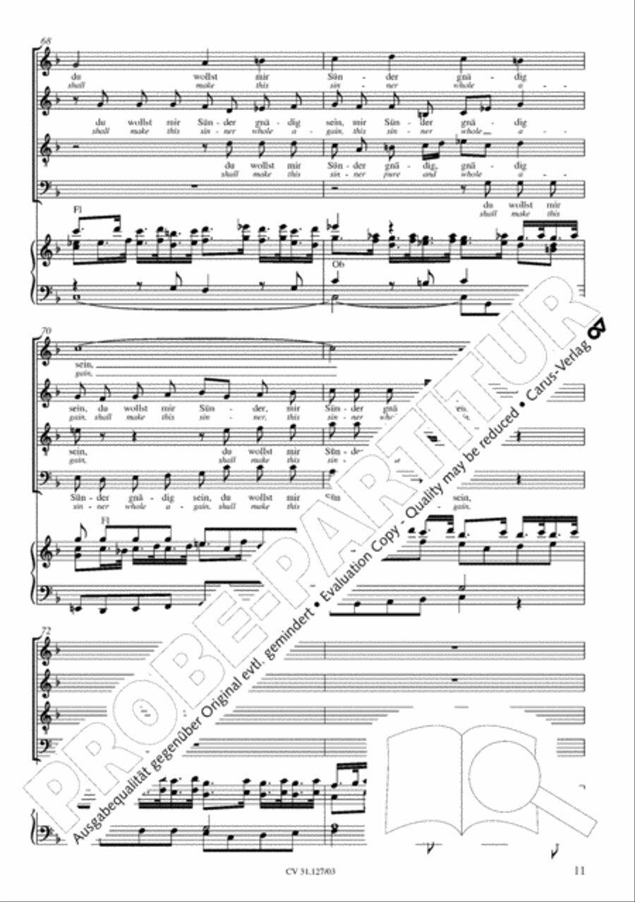 Thou who, a God, as man yet came (Herr Jesu Christ, wahr' Mensch und Gott) STB scores gallery preview page 16