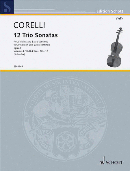 Trio Sonatas Op. 3, Nos. 10-12
