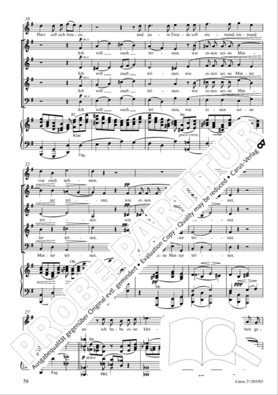 Ein Deutsches Requiem (German Requiem) 4-Part scores gallery preview page 61