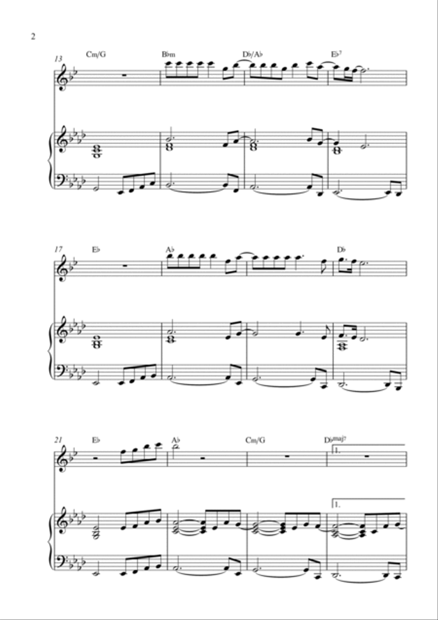 Take My Breath Away (love Theme) B-Flat Trumpet scores gallery preview page 2