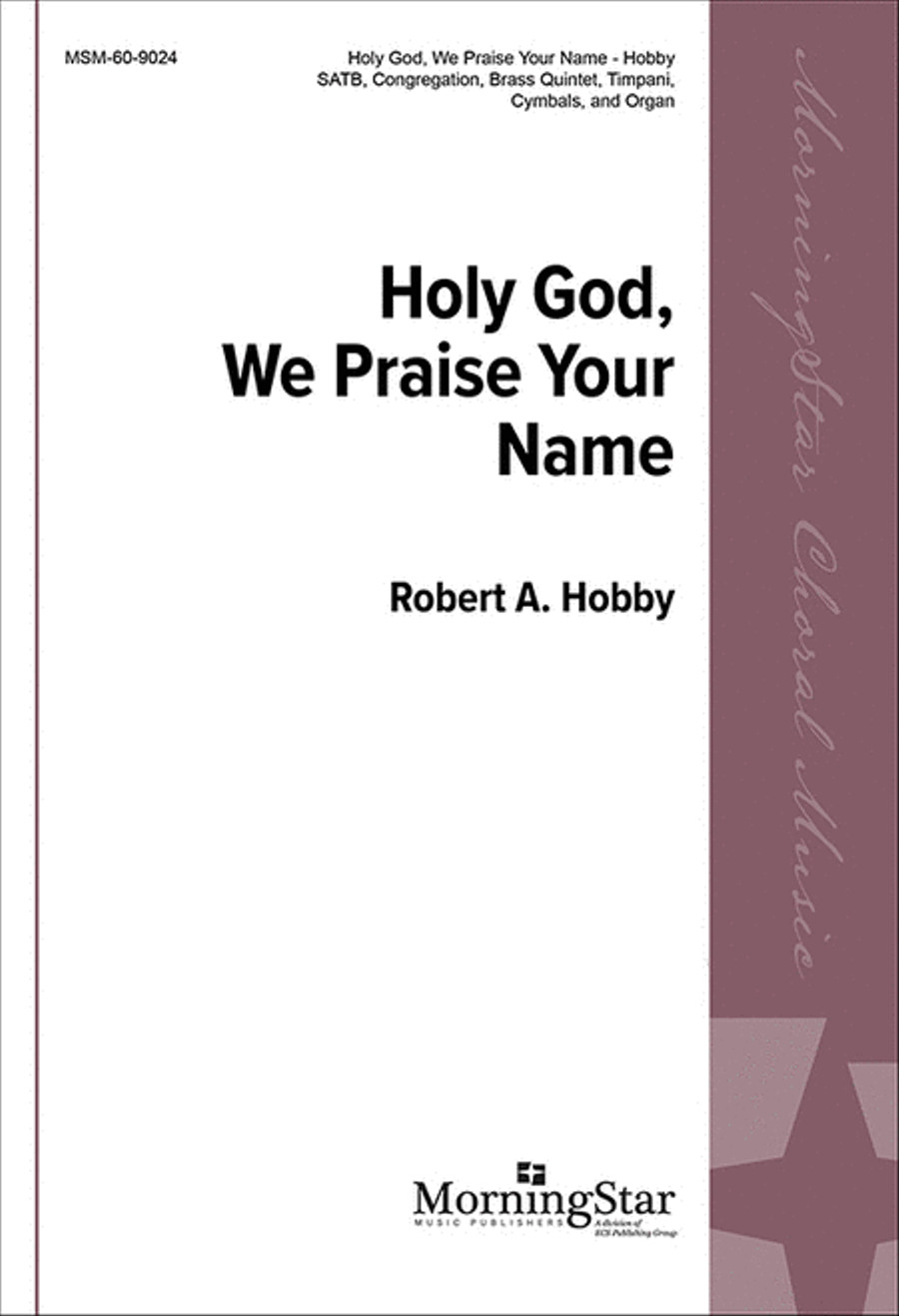 Holy God, We Praise Your Name 4-Part scores gallery preview page 1