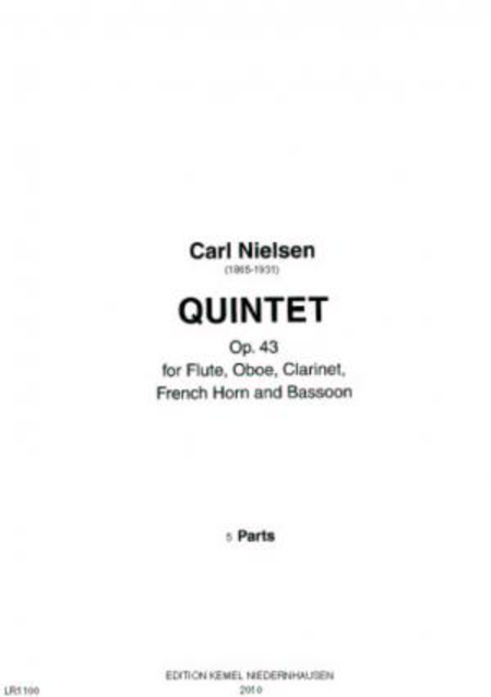 Quintet : for flute, oboe, clarinet, French horn and bassoon, op. 43