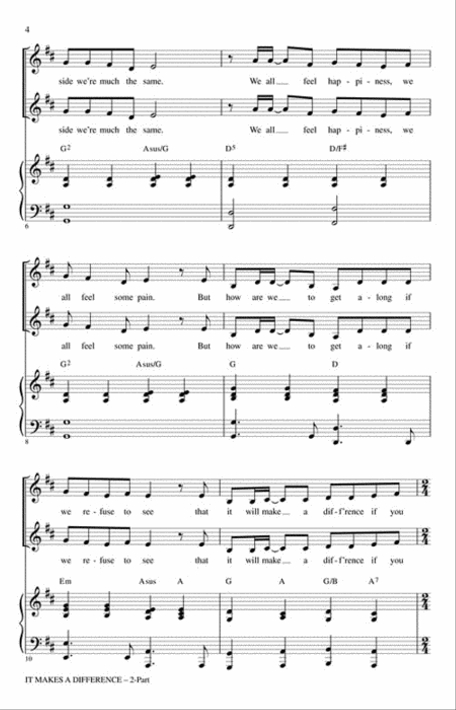 It Makes a Difference Choir scores gallery preview page 3