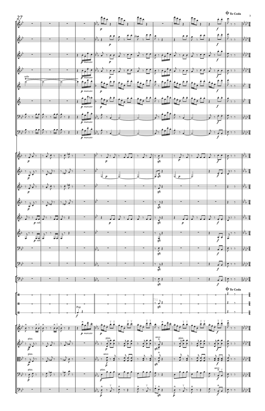 Champagne Polka Full Orchestra scores gallery preview page 3