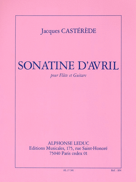 April Sonatina, For Flute And Guitar