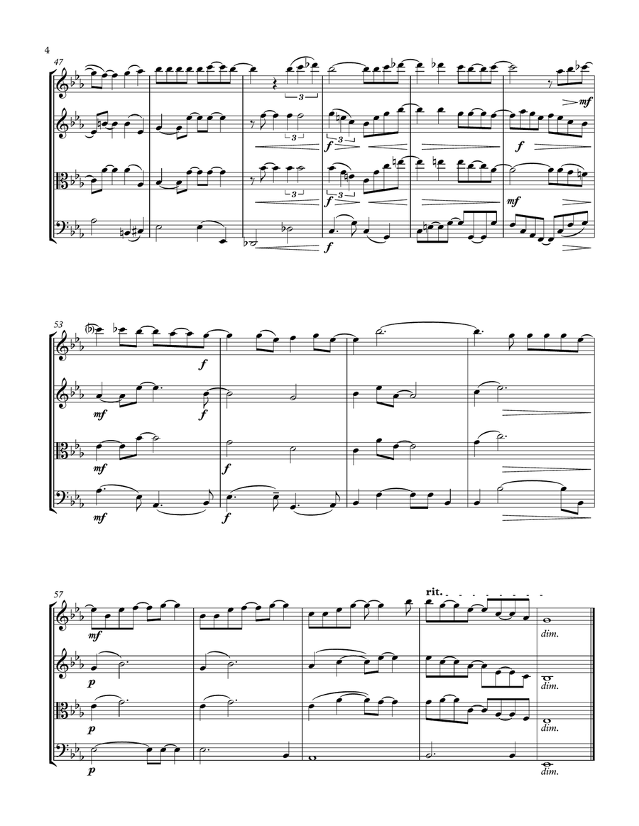 How Deep Is Your Love from the Motion Picture SATURDAY NIGHT FEVER String Quartet scores gallery preview page 4