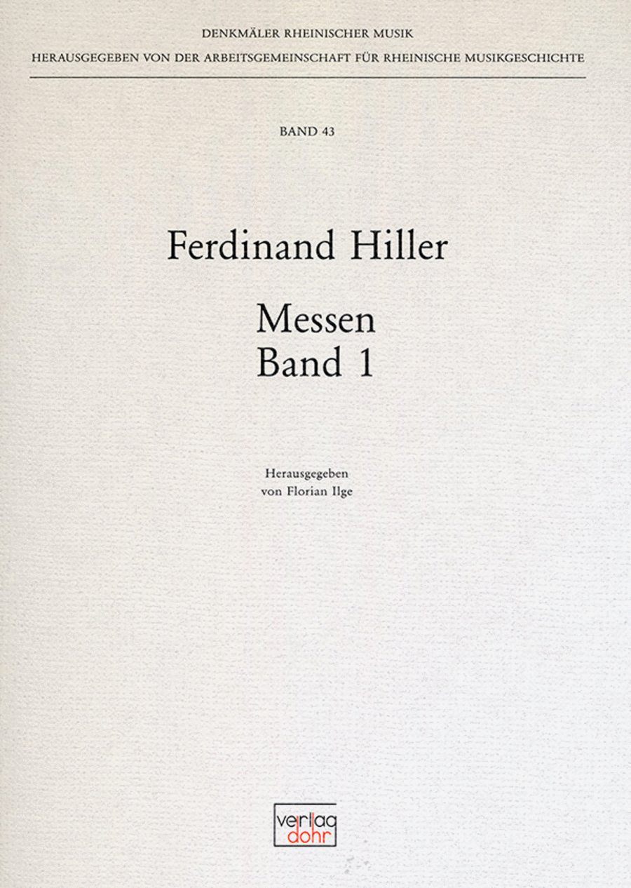 Messen, Band 1 Messen, Band 1 4-Part scores gallery preview page 1