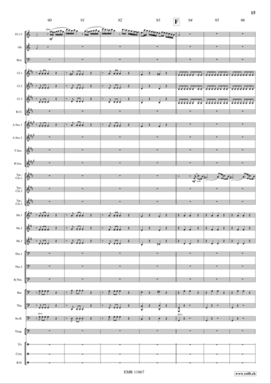 L'Italiana in Algeri Concert Band scores gallery preview page 16